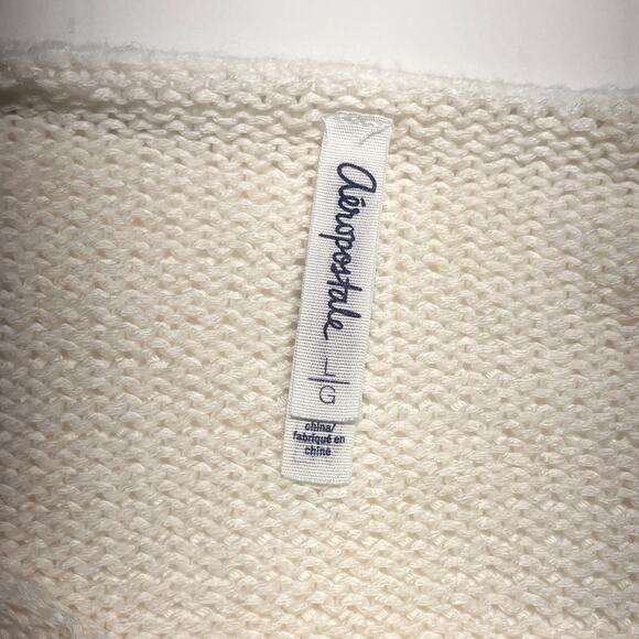 Aeropostale Knit Long Sleeve Boatneck Sweater Sz L - Picture 3 of 3